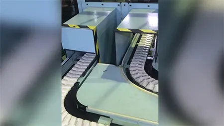 Конвейер с пластиковой цепью шириной 102 мм