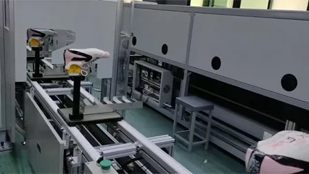 Паллетный конвейер для обувной промышленности